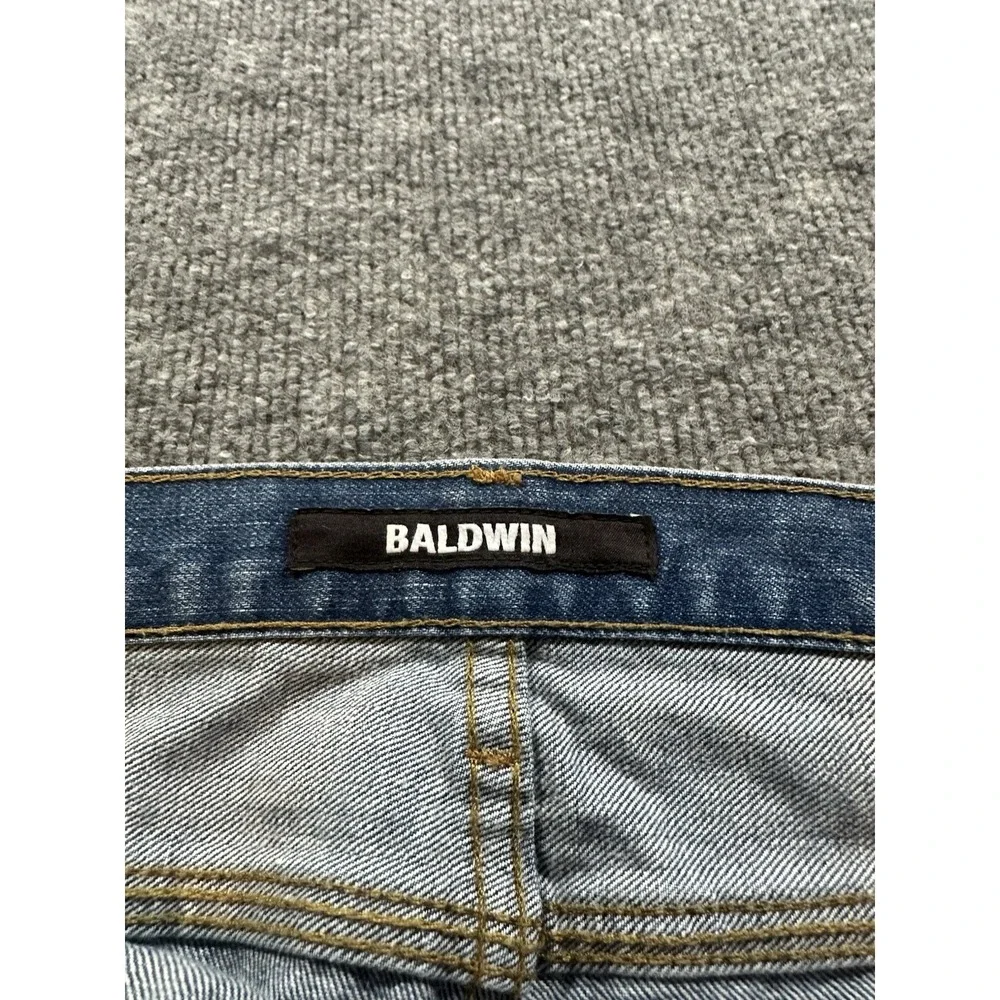 Baldwin Jeans Men's 34x30 Light Wash Zip Fly Classic Straight Leg